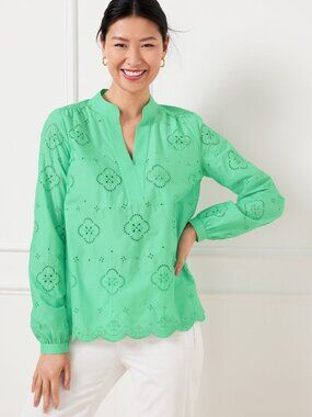 Talbots Popover Eyelet Tunic Size XLP